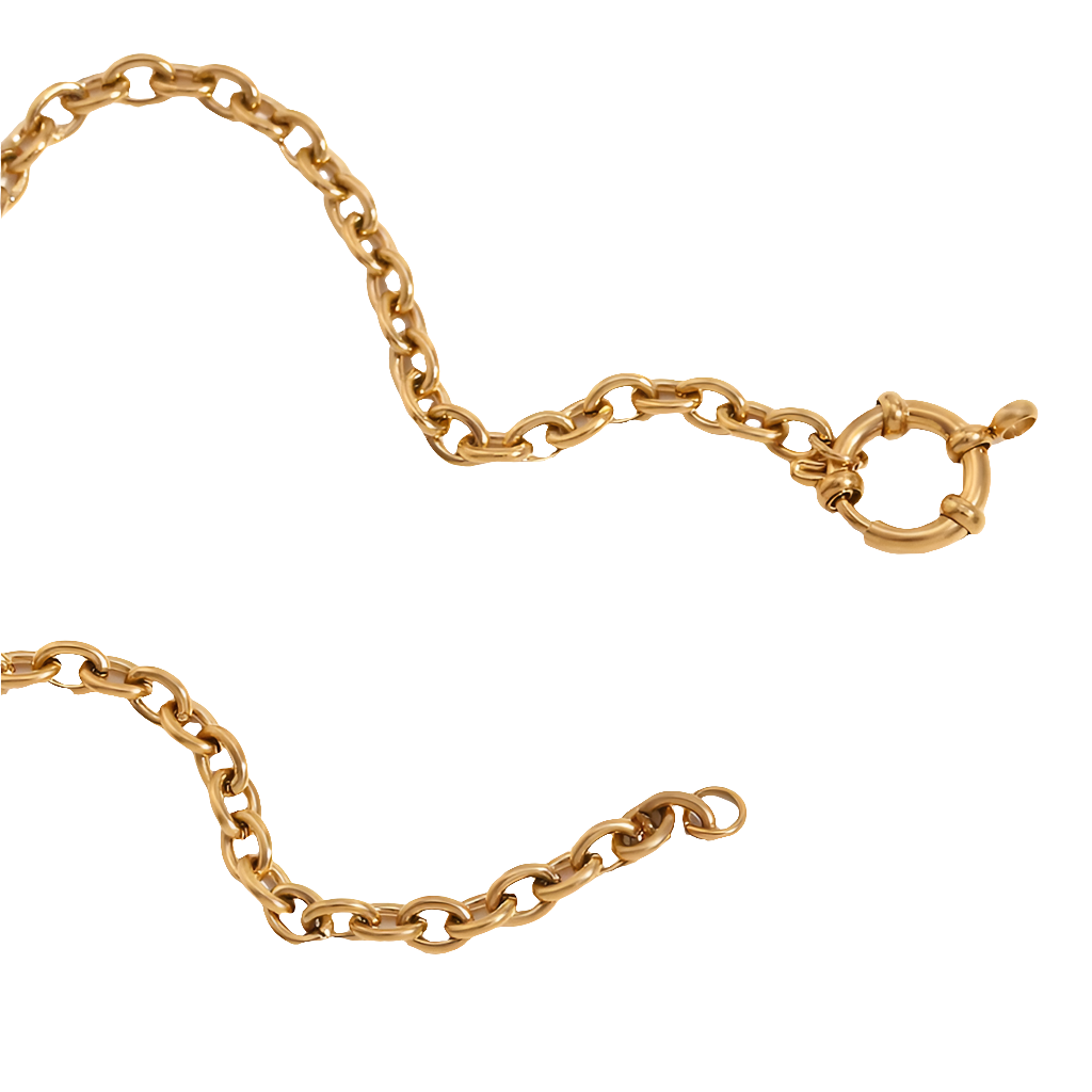 Personalized Necklace - Chain - 304 Stainless Steel - 18K Gold Plated Necklace