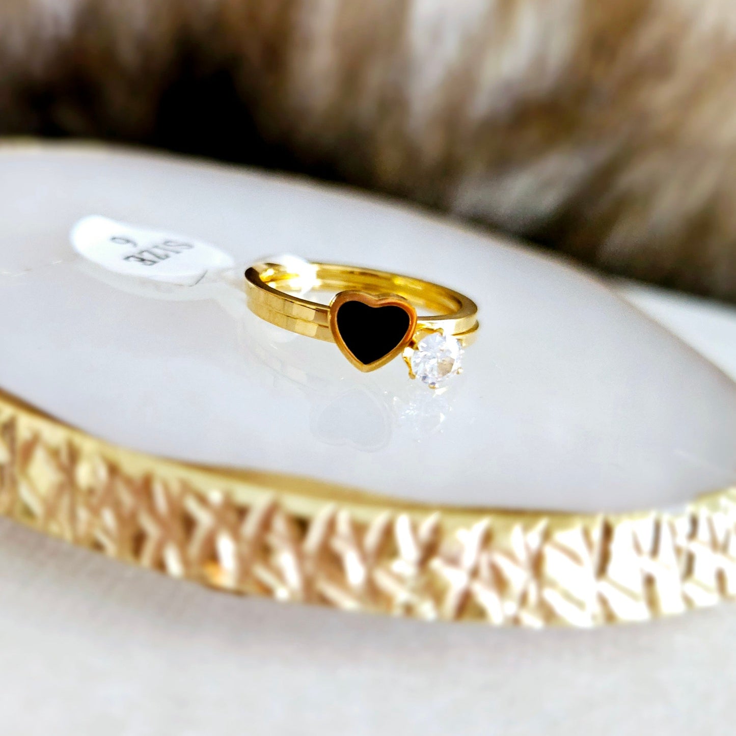 Paris Lovers Rings - 18K Gold Plated Rings.