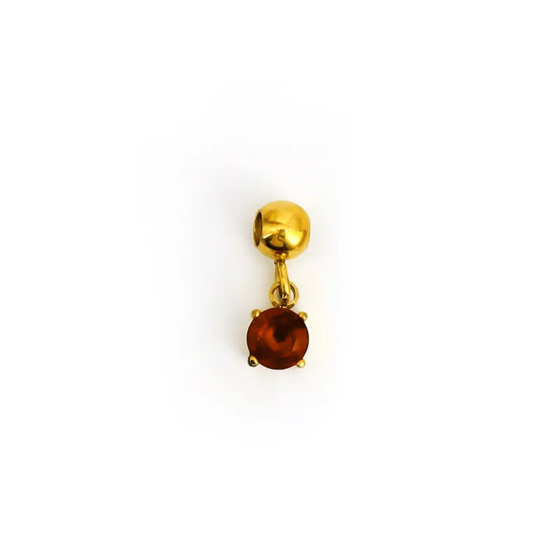 Birthstone Charms - 18K Gold Plated.