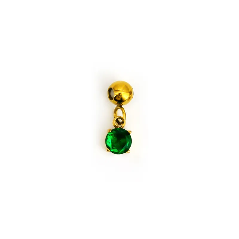 Birthstone Charms - 18K Gold Plated.