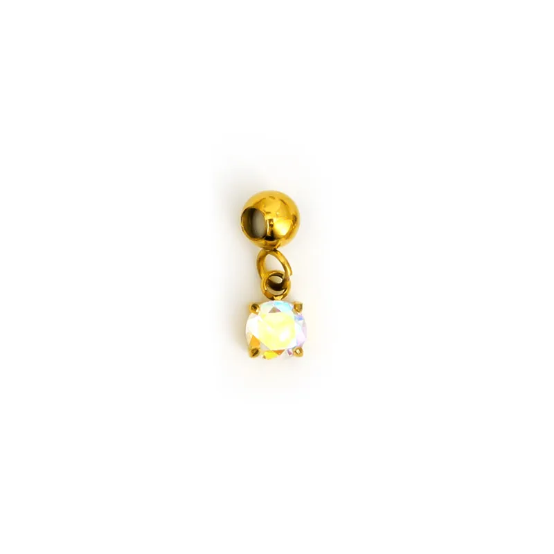 Birthstone Charms - 18K Gold Plated.