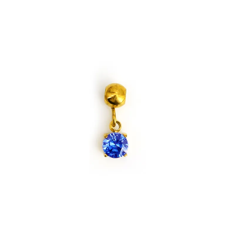 Birthstone Charms - 18K Gold Plated.