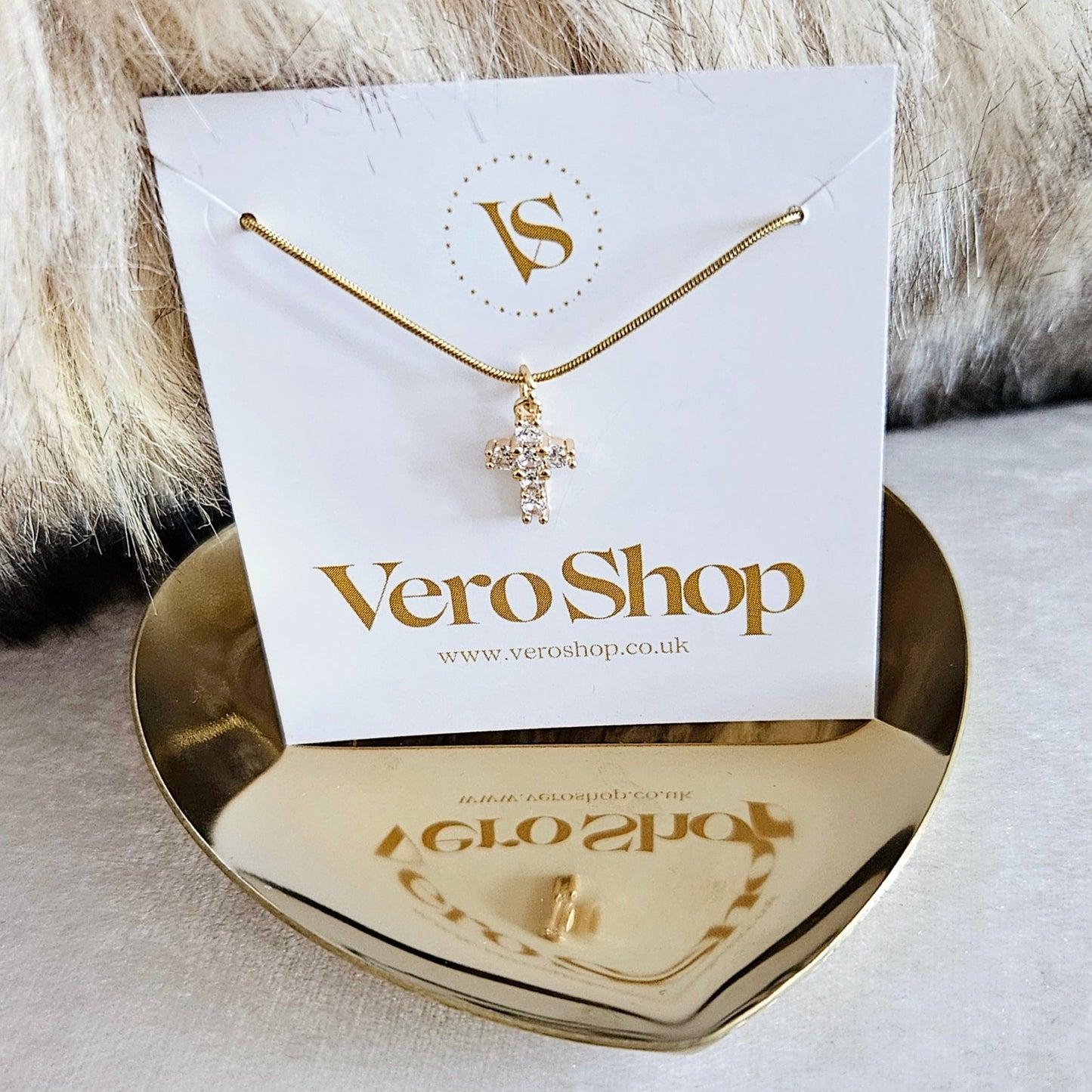 Mini Cruz - Stainless Steel Necklace.