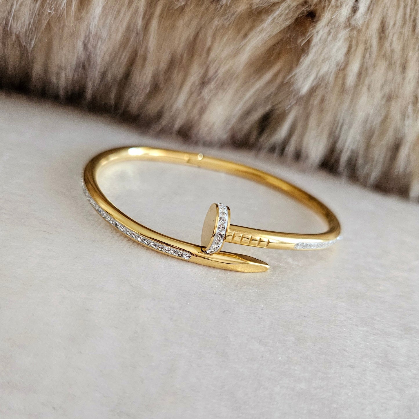 Cersei Bangle - 18K Gold Plated.