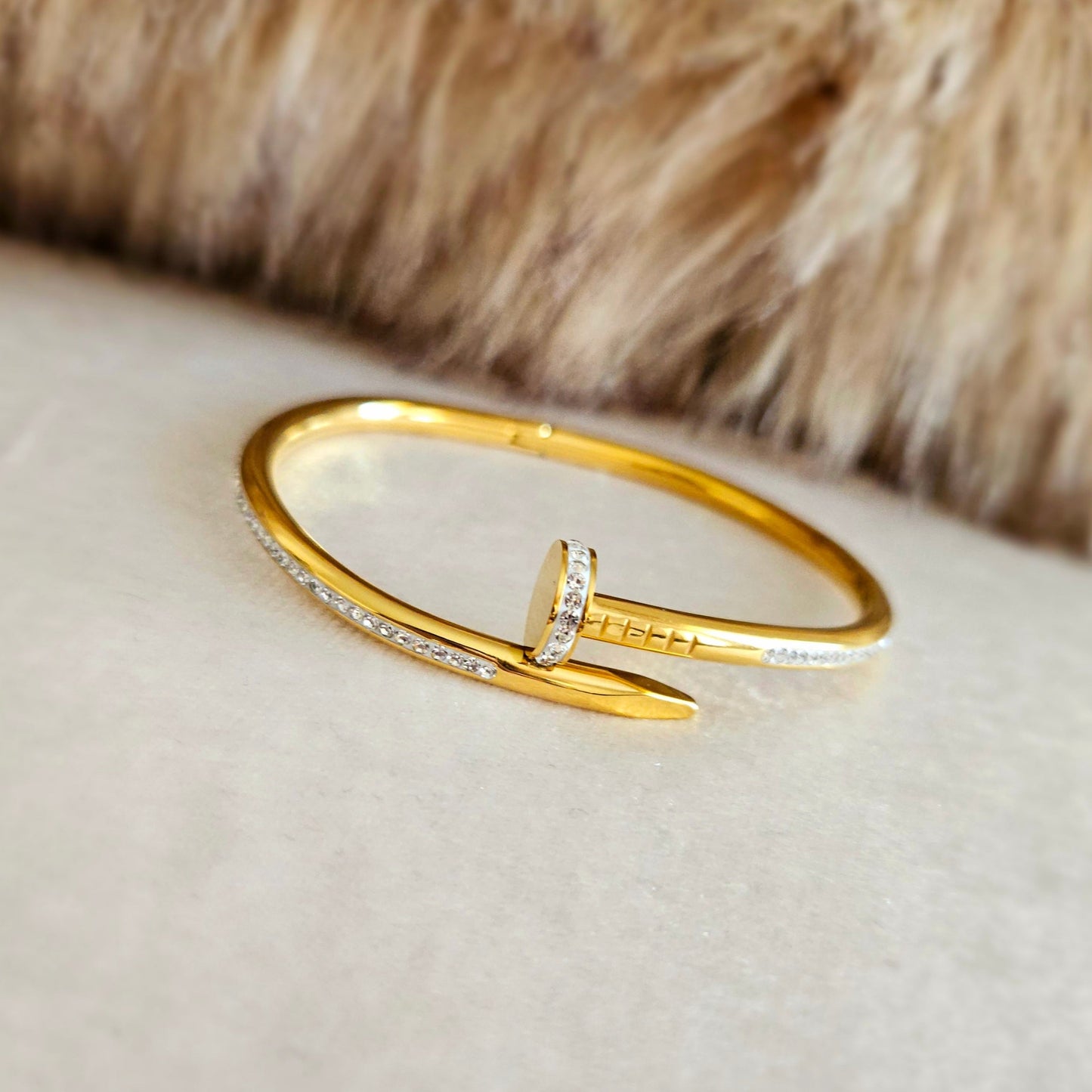 Cersei Bangle - 18K Gold Plated.