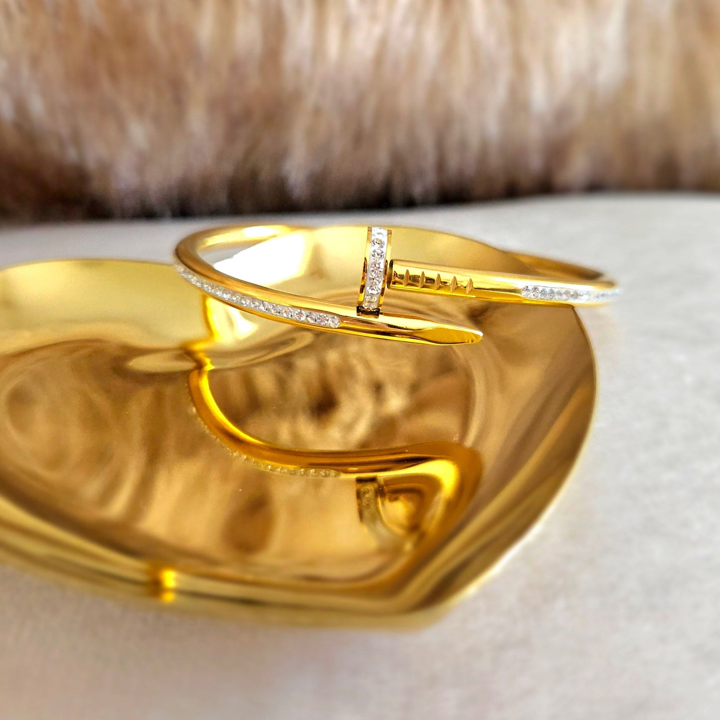 Cersei Bangle - 18K Gold Plated.