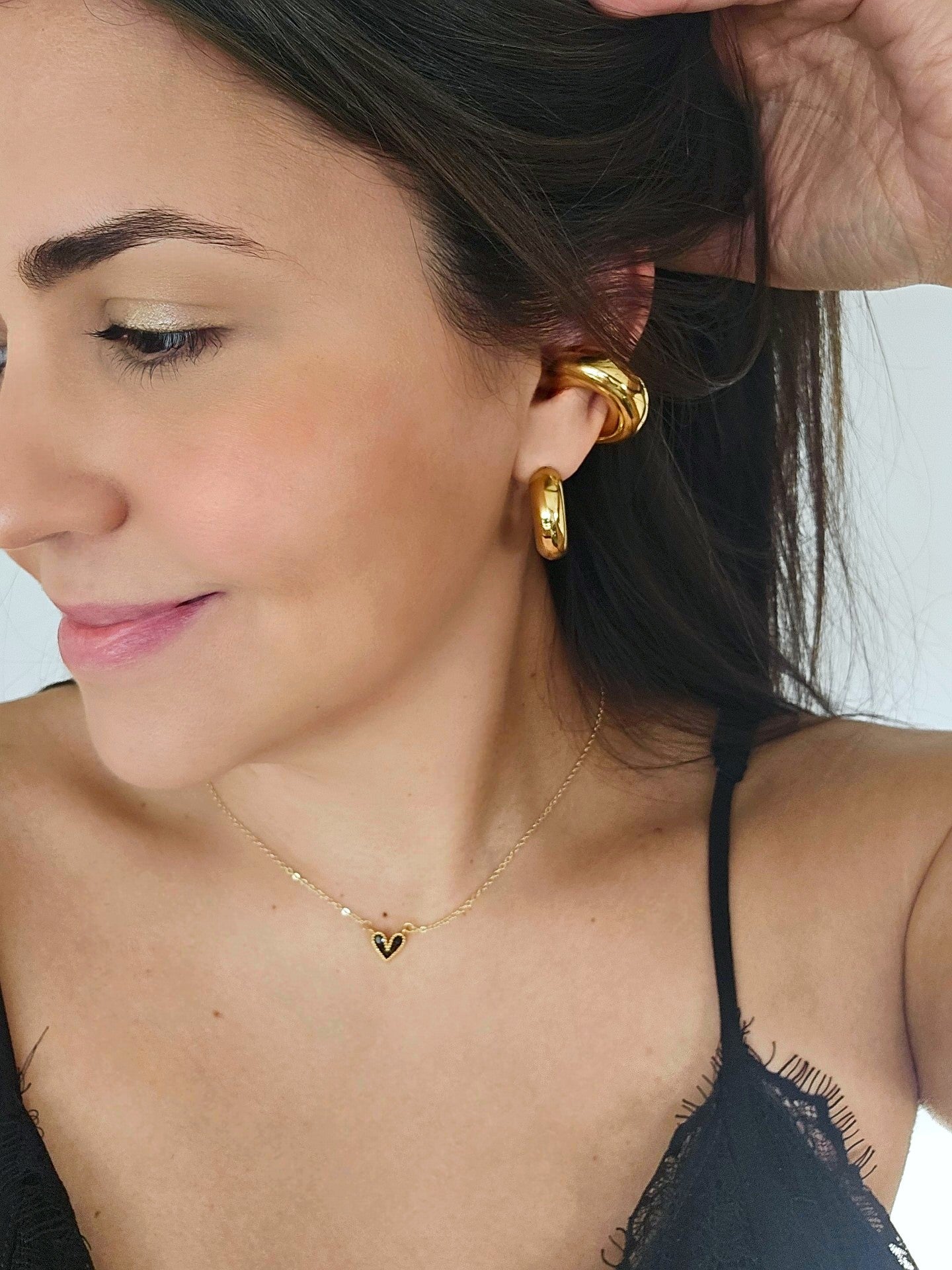 Carol Chunky Earrings - 18k Gold Plated.