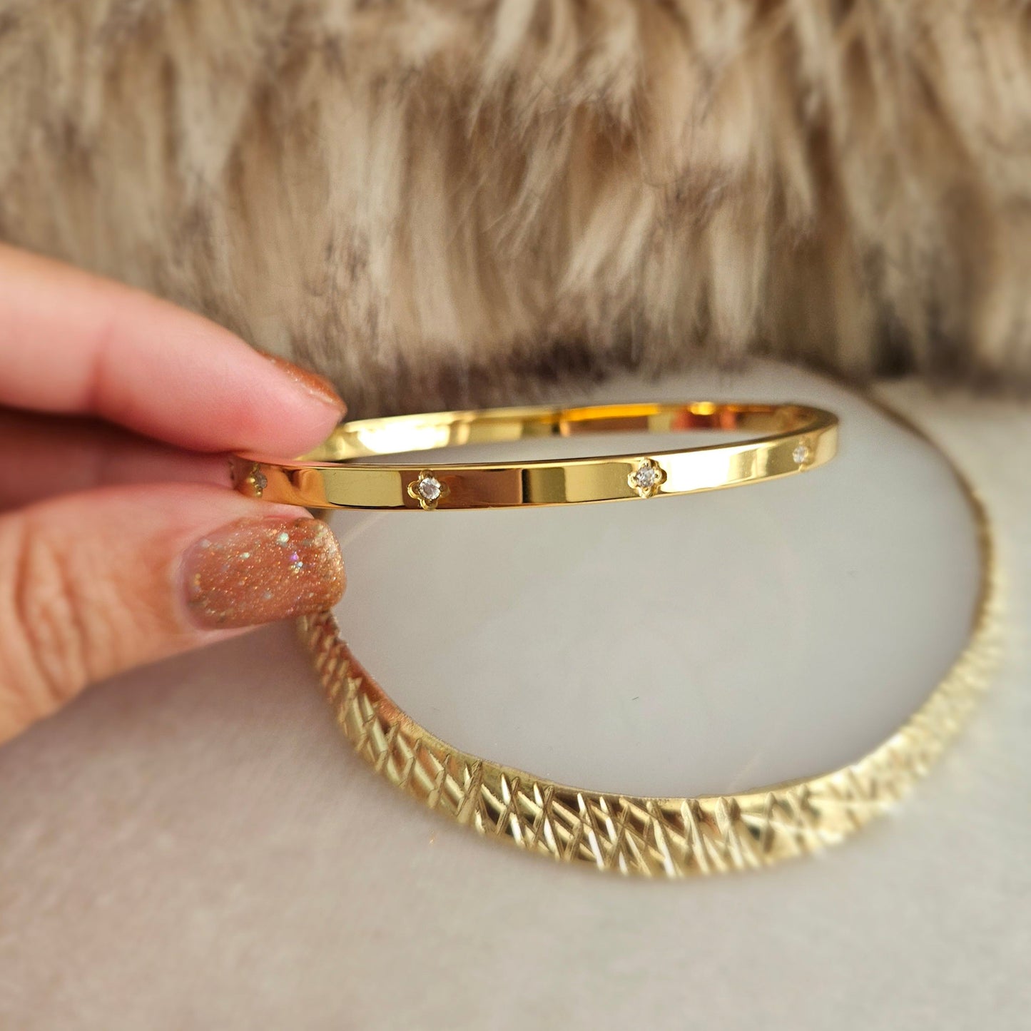 Kate Bangle - 18K Gold Plated.