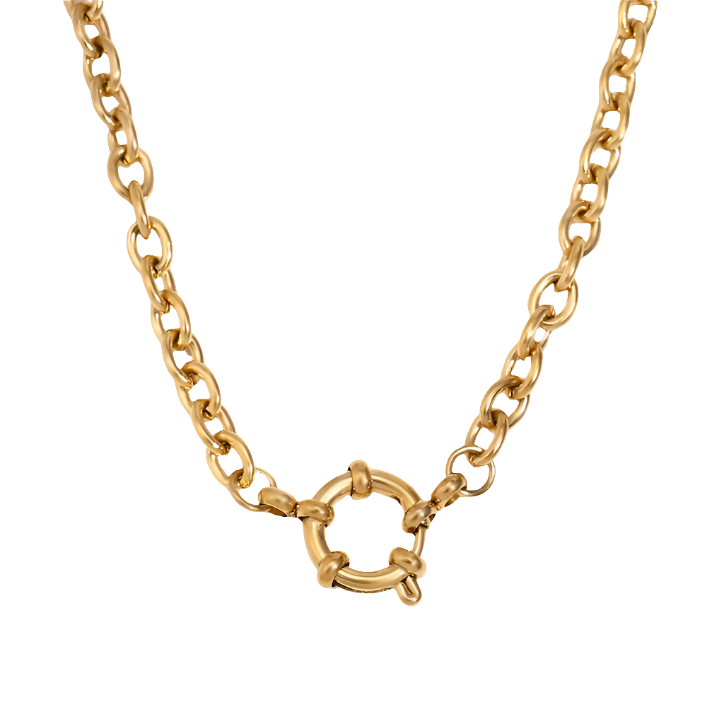 Personalized Necklace - Chain - 304 Stainless Steel - 18K Gold Plated Necklace