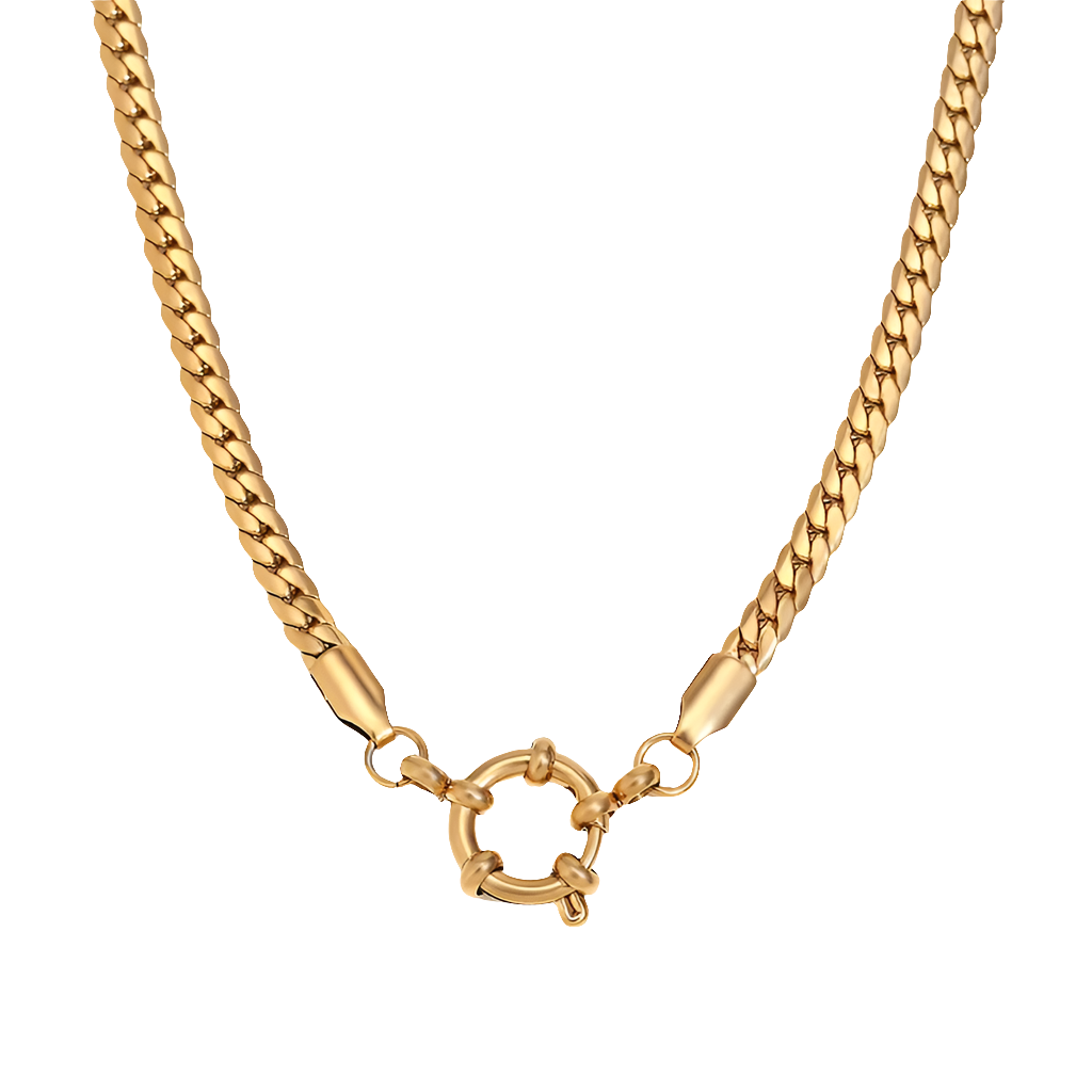 Personalized Necklace - Chain - 304 Stainless Steel - 18K Gold Plated Necklace