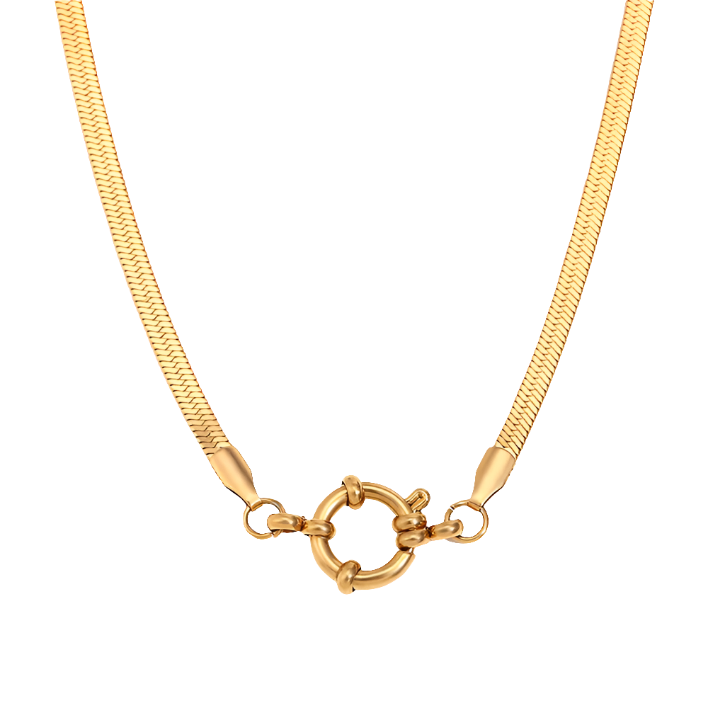 Personalized Necklace - Chain - 304 Stainless Steel - 18K Gold Plated Necklace