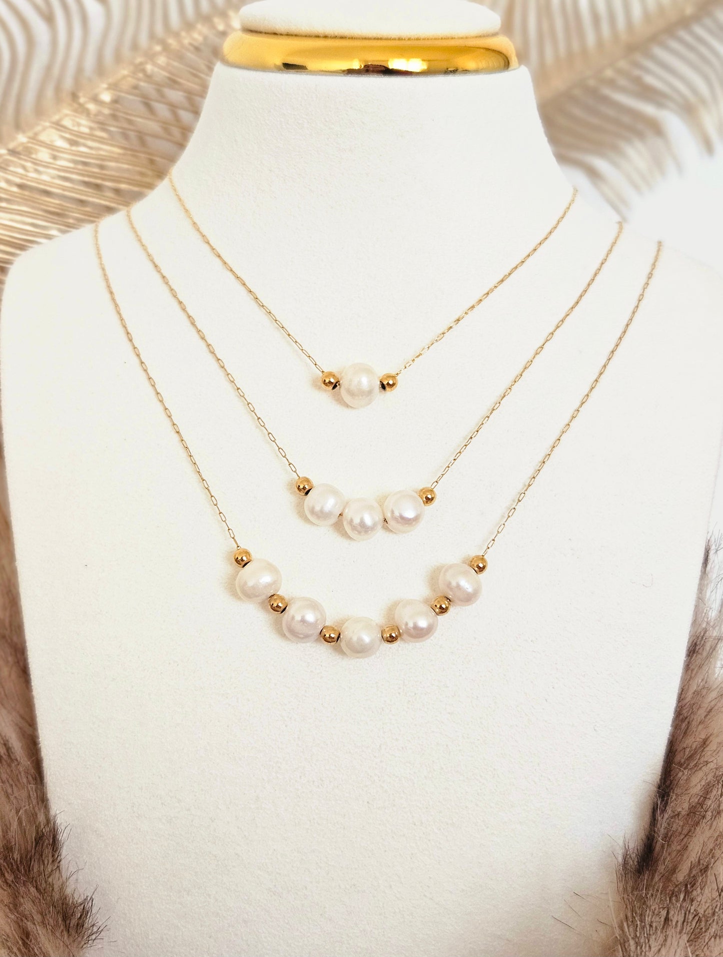 Pearl Necklaces - Summer Trend - Titanium Steel.