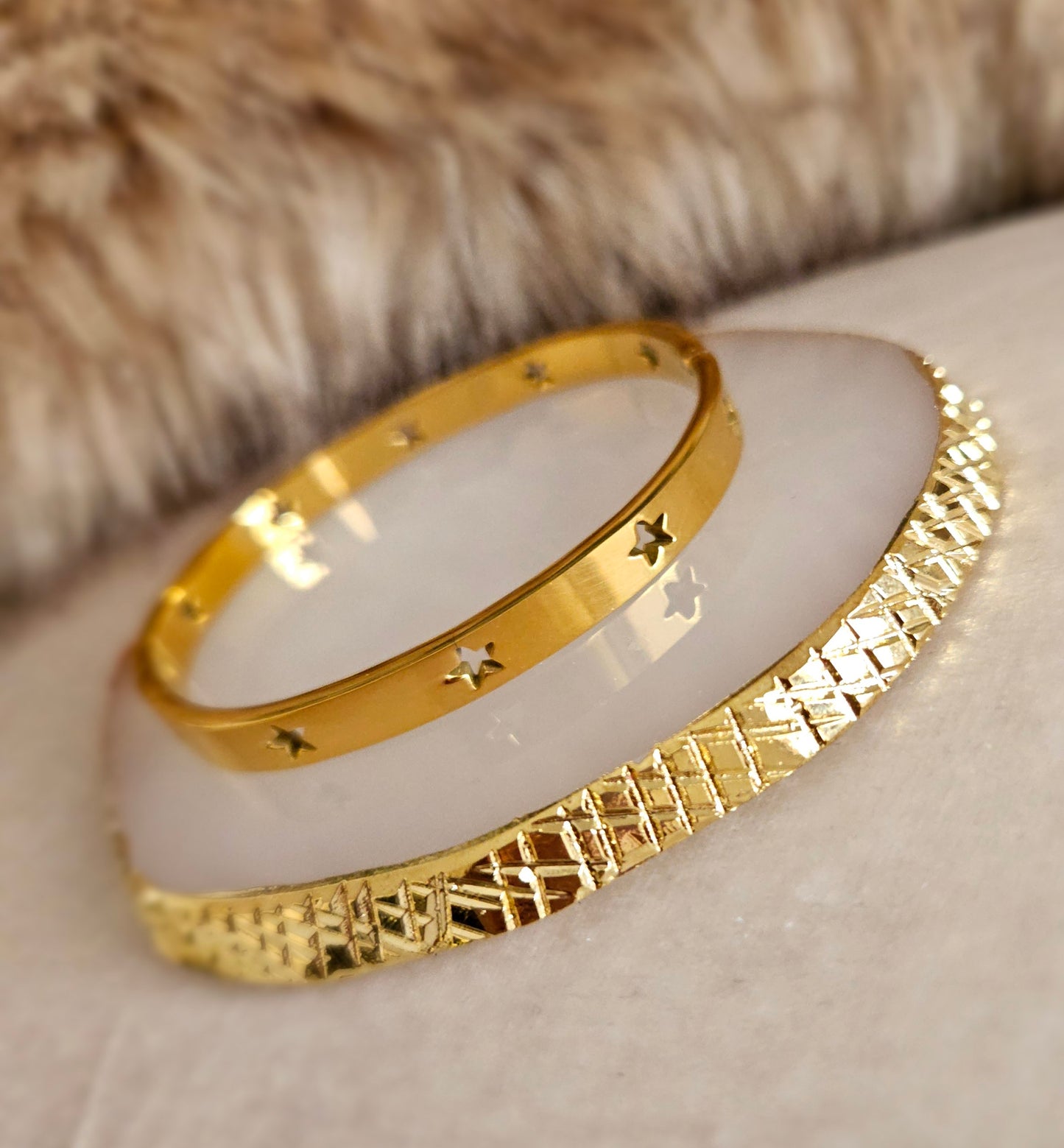 Sansa Star Bangle - 18K Gold Plated.