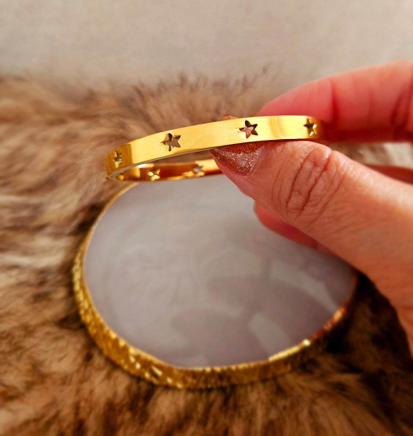 Sansa Star Bangle - 18K Gold Plated.