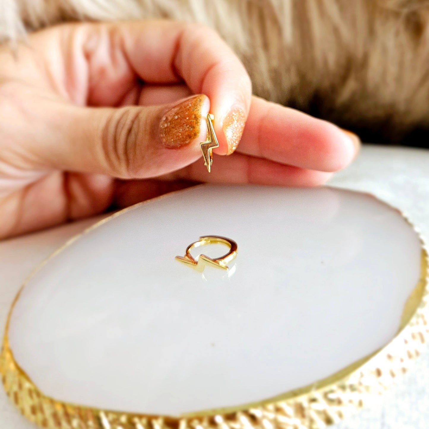 Mini Rayito Chic - Hoop Earrings.